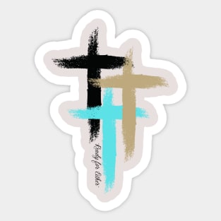 Tiffany Cross Sticker